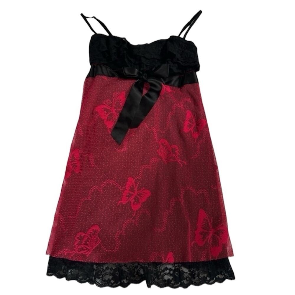 Vtg. Anna Sui x Victoria's Secret Butterfly Underwire nightgown négligée 36C